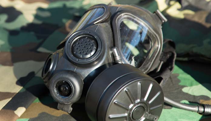 Gas Mask used in Defence Industry